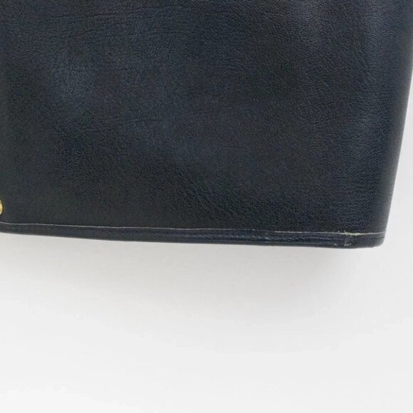 Vintage Christian Dior Navy 1960's Shoulder Bag 100% Leather Purse - Picture 6 of 11